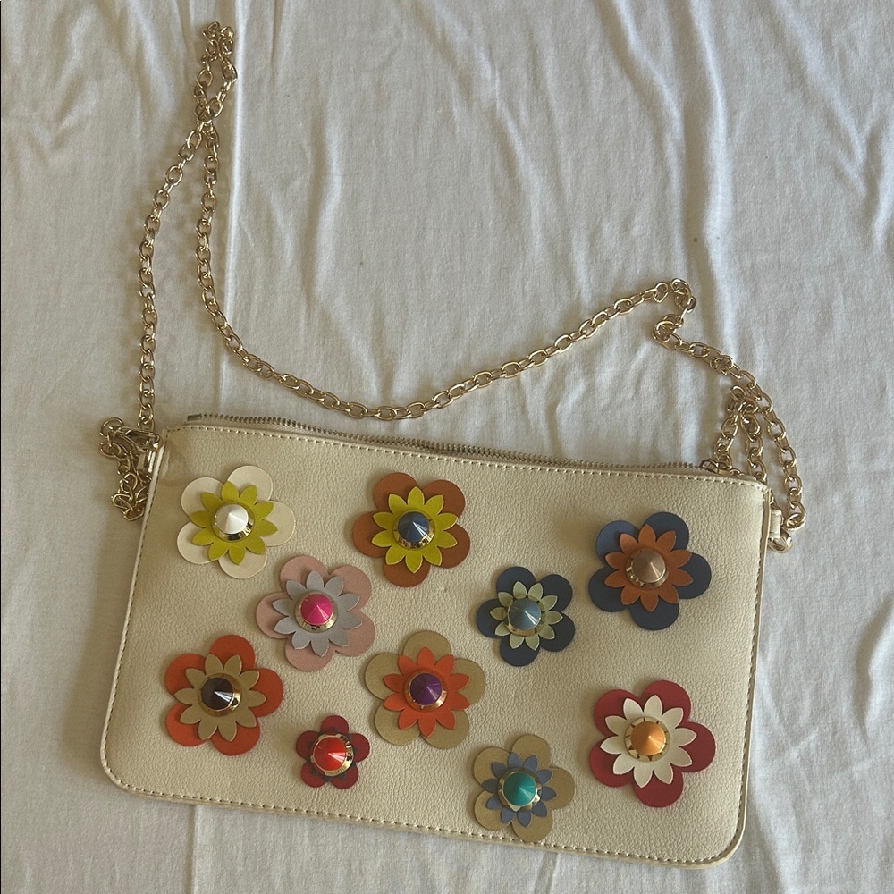 Urban Expressions Multicolor Floral Chain Clutch
